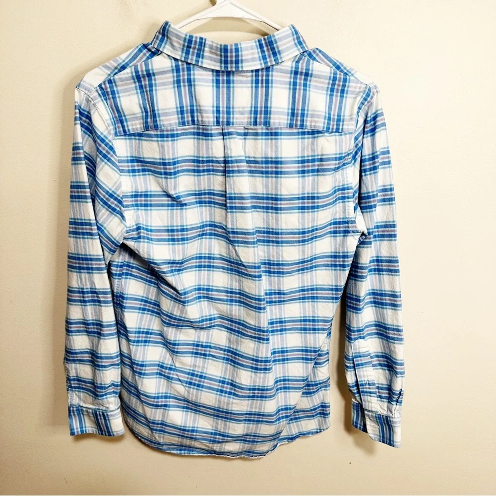 Vineyard Vines Button Down Plaid Long Sleeve Whale Shirt